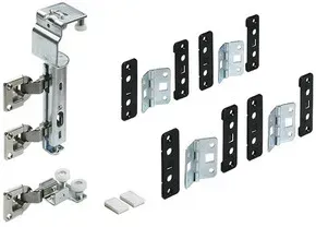 MB- Falttürbeschl.-Set, 1-T., 2-Fl., WingLine 220, 41248, für vorliegende Türen