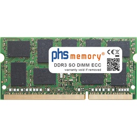 PHS-memory 8GB RAM Speicher für Supermicro SuperServer 5018A-TN4 DDR3 SO DIMM ECC 1600MHz PC3L-12800P (Supermicro SuperServer 5018A-TN4, 1 x 8GB), RAM Modellspezifisch