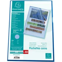 Exacompta 10x Pack 100 Aktenhüllen PP genarbt 1,2mm -