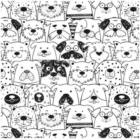 Malunterlage mit Tiermotiv – 65 x 50 cm