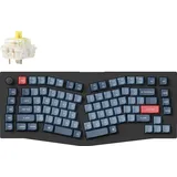 Keychron V10 Max QMK/VIA Wireless Mechanische Tastatur, 2.4 GHz/Bluetooth/USB-C 3-Mode RGB, Programmierbare Makros, Hot-Swap PBT Tastenkappen für Mac Windows Gateron Jupiter Banana