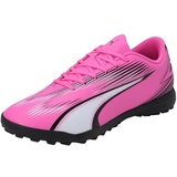 Puma Ultra Play TT Soccer Shoe, Poison PINK White Black, 40