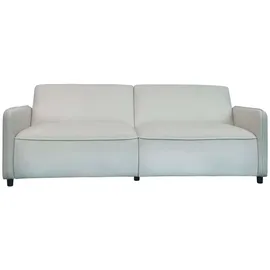 dorel home 3-Sitzer DOREL HOME "Allie Curved Schlafsofa 209 cm", beige (creme), B:209cm H:80cm T:91cm, 100% Polyester, Sofas, Bettfunktion (110/190), verstellbare Rückenlehne, Cord u. Velours
