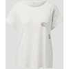 T-Shirt mit Pailletten, Damen, creme, 40