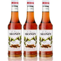 3x Monin Zimt Sirup, 250 ml Flasche