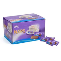 Milka Naps Alpenmilch 1 x 1,702kg, Zartschmelzende Mini-Schokoladentäfelchen aus feiner Alpenmilchschokolade, Dose