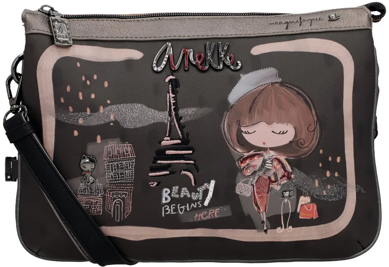 Anekke Umhängetasche Paris Bolsa Bandolera Shoulder Bag 41803-174 braun