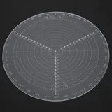 Runde Mitte Suchkompass, klarer Acryl Zentrierkompass, Zentrierwerkzeug Zentrierwerkzeug Drehmaschine Drehregel Rundholz für schnelle Zeichnung Kreis 12i