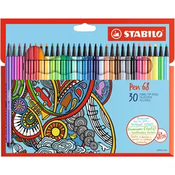 STABILO Pen 68 - Filzstift - verschiedene Farben - wasserbasierte Tinte - 1 mm -