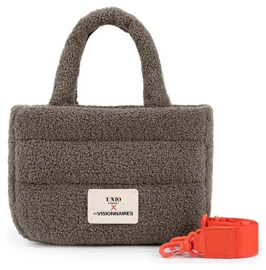 LES VISIONNAIRES Unio Cortina S Schultertasche S 34 cm  grau