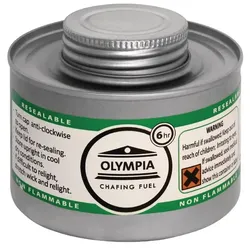 Olympia flüssige Brennpaste bis zu 6 Stunden (12 Stück) | Edelstahl