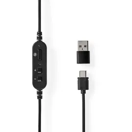 Nedis Kabelgebundene Kopfhörer CHSTU310BK Schwarz