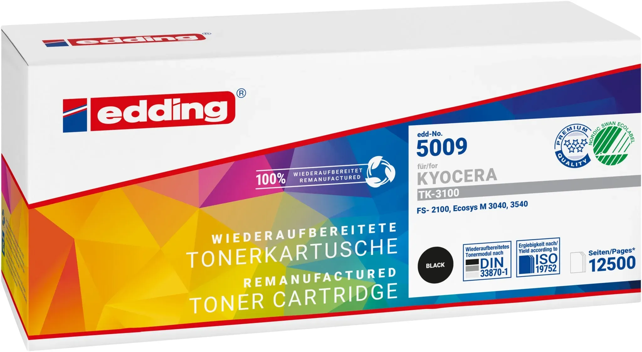 Edding Toner für Kyocera TK-3100 EcosysM3040DN M3540DN FS2100D FS2100DN FS4100DN