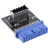 InLine USB 3.0 19-Pin auf USB 3.1 20-Pin Key-A Pfostenstecker intern