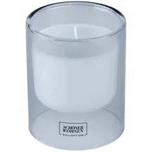 Schöner Wohnen Soft Cotton Duftkerze 11 cm blau