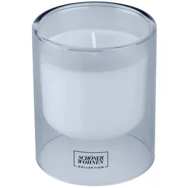 Schöner Wohnen Soft Cotton Duftkerze 11 cm blau