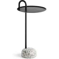 Bowler Beistelltisch 36 cm schwarz mit Granitbasis