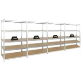 Proregal Mega Deal 4x Schwerlastregal Ragnar HxBxT 180 x 120 x 60 cm Fachlast 175 kg Verzinkt
