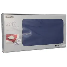 Papstar Vlies Mitteldecke soft selection 80 x 80 cm Blau