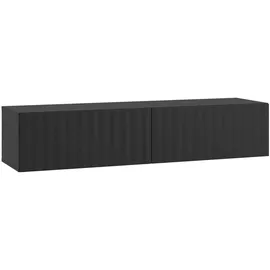 INOSIGN Antibes TV-Lowboard 192/154/128 cm Schwarz Metall/MDF/Holzwerkstoff