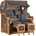Teak Bullauge PE grey Dessin 500