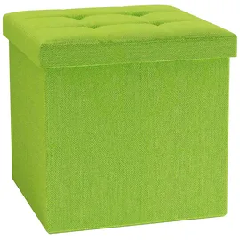 VCM Truhenbank Stoff Grün 38 x 38 cm