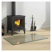 VidaXL Kaminofen Glasplatte Rechteckig 80x50 cm