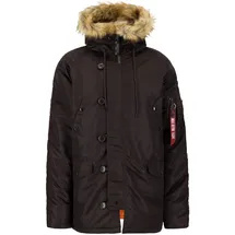 Alpha Industries Winterjacke ALPHA INDUSTRIES "N-3B VF 59 Vintage Fit", Herren, Gr. M, braun (hunter braun), Obermaterial: 100% Nylon; Futter: 100% Nylon; Füllung: 100% Polyester, Jacken