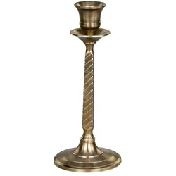 Chic Antique Kerzenständer für Stabkerze antique messing, H18/D8 cm antique messing