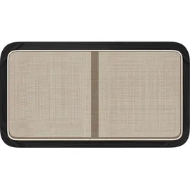 vidaXL Kopfteil mit Kopfteil Schwarz 100 x 55 x 3 cm Rattan 42011568