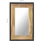 vidaXL Spiegel 80x50 cm Mango Massivholz
