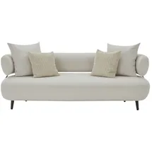 Sofa.de Megasofa Flachgewebe 3-Sitzer Weiß