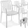 Tectake Gartenstuhl Alcudia 54,5 x 58 x 80,5 cm creme 4 St.
