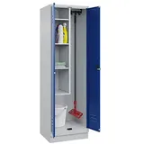 Californian Products CP Putzmittelschrank Classic PLUS 080120-00 S10003 enzianblau, lichtgrau 60,0 x 50,0 x 195,0 cm, aufgebaut