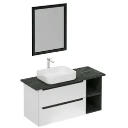 Naturel Stilla Badezimmer-Set weiß glanz KSETSTILLA002