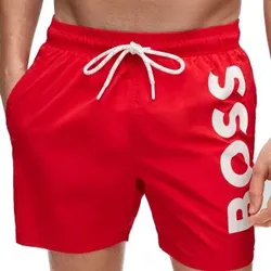 BOSS Badehosen Octopus Swimshort Armeegrün Polyamid Medium Herren