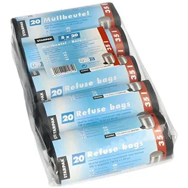 Papstar 500 Müllbeutel, HDPE 35 l 69 cm x 55 cm schwarz