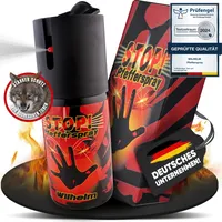 10 x Wilhelm Pfefferspray 40 ml Tierabwehr Selbstverteidigung CS Gas KO Spray hochdosiert (ca. 2 Mio. Scoville) effektives Verteidigungsspray