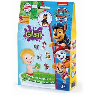 Simba 105953531 - Glibbi Paw Patrol, Badewannenspielzeug, Wasserspielzeug, Pulver verwandelt Wasser in eine grüne, gelartige Masse und wieder zurück, inklusive Badesticker, 300g, ab 3 Jahren