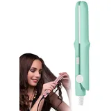 Regulatem Ceramic Mini Hair Curler,Mini Glätteisen für Kurzes Haar,2 in 1 Mini Glätteisen und Lockenstab,Keramik-Heizplatte,Tragbare Keramik flache Lockenstab Haar Lockenwickler für Reisen (E)