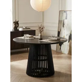 KADIMA DESIGN Esszimmertisch Ø 120 cm schwarz