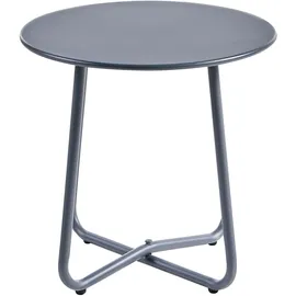 Beliani Lounge Set 2-tlg. Dunkelgrau