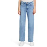 Betty & Co Damen High Waisted-Jeans mit weitem Bein 44, Light Blue Denim - 44W