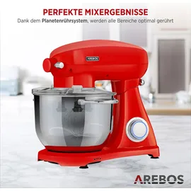 Arebos Retro 1800 W rot