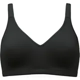 NATURANA Bügelloser BH Elasticup (1-tlg) vorgeformte Cups, breite Träger, ohne Bügel, bequem, basic schwarz 90
