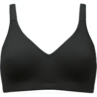 NATURANA Bügelloser BH Elasticup (1-tlg) vorgeformte Cups, breite Träger, ohne Bügel, bequem, basic schwarz 90