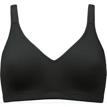 NATURANA Bügelloser BH Elasticup (1-tlg) vorgeformte Cups, breite Träger, ohne Bügel, bequem, basic schwarz 90