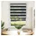 vidaXL Doppelrollo Seitenzug Duo Rollo 100 x 175 cm schwarz
