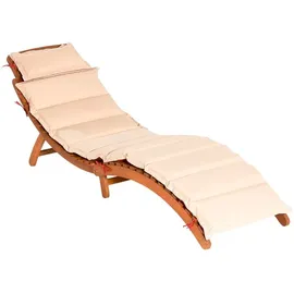 Merxx Ipanema Sonnenliege 96 x 54 x 30 cm Rot/Beige