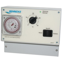 BEHNCKE Basic II Filtersteuerung mit elektronischer Temperaturregelung, Voltausführung: 230 V, Motoreinstellbereich: kein Motoreinstellbereich